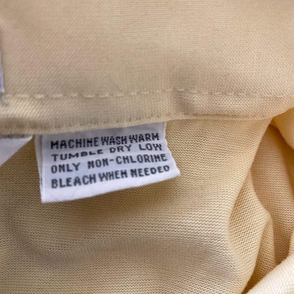 Vintage Idletime Mens 70s Yellow 1/4 Button Short Sleeve Polo Shirt Size XL - Picture 10 of 12